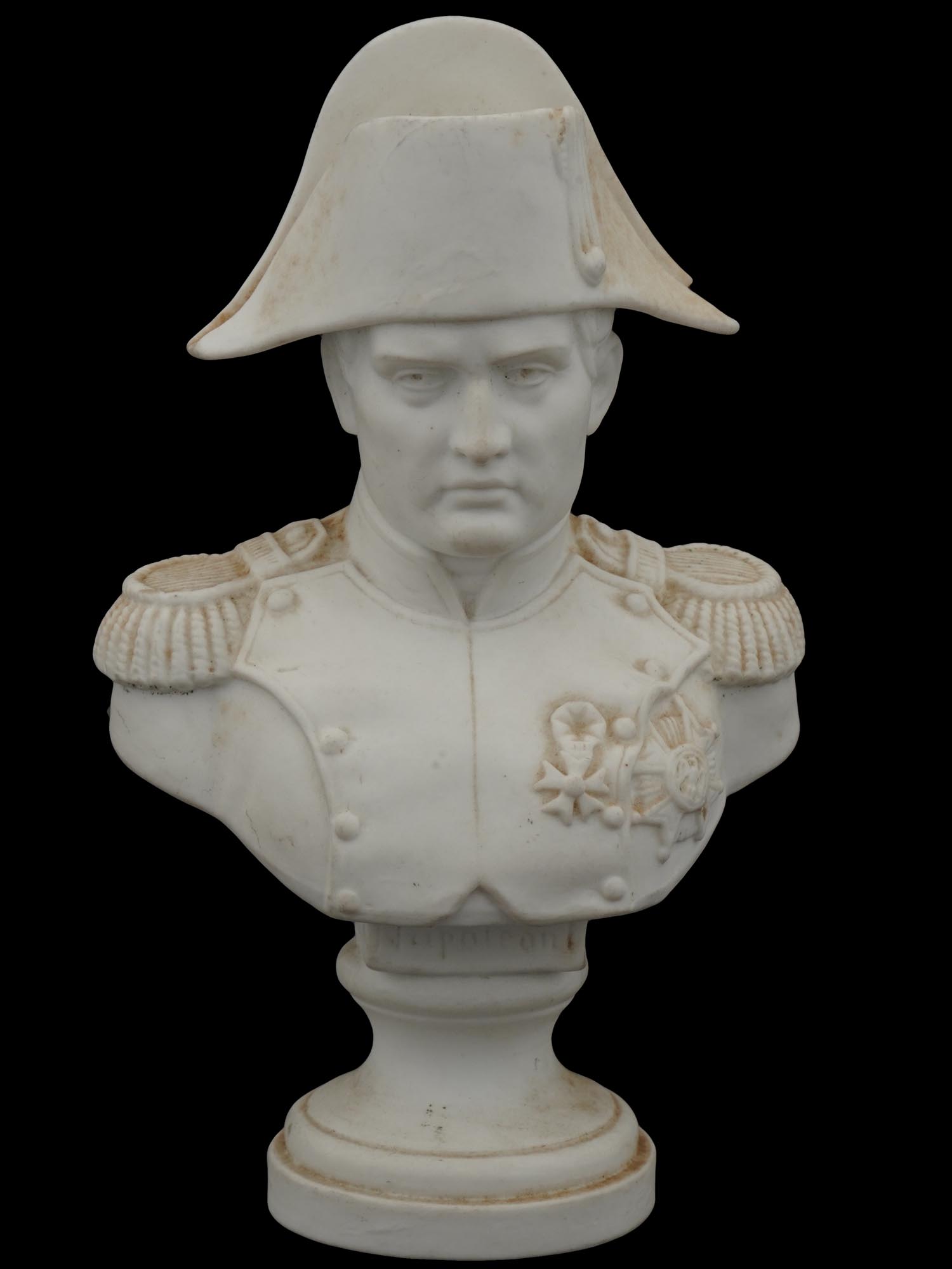 FRENCH BISQUE PORCELAIN PORTRAIT BUST OF NAPOLEON PIC-1